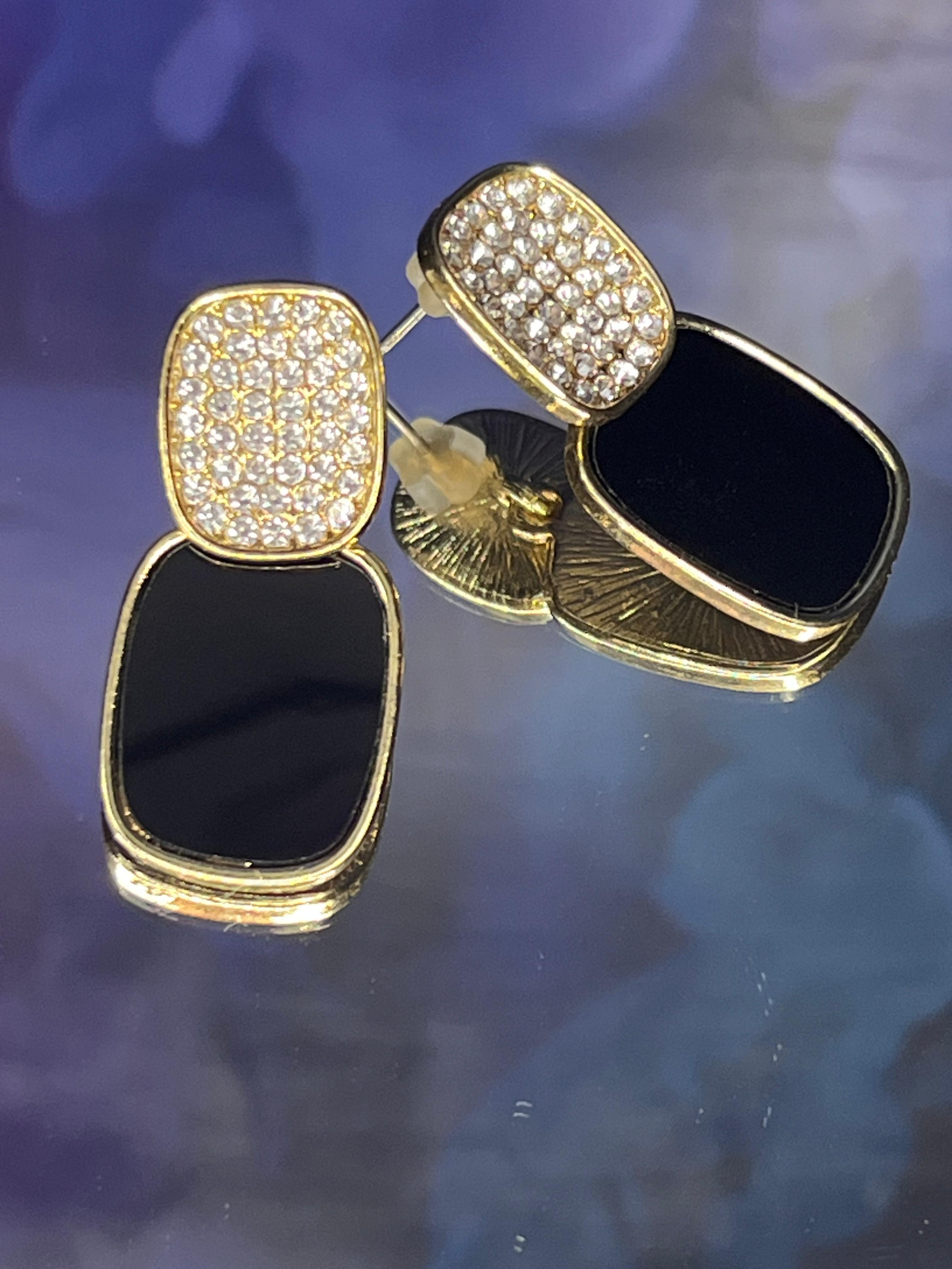 Black Earrings Side